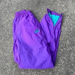 1990s Vintage Nike purple track pants